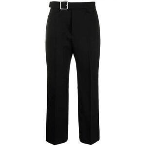 JIL SANDER Belted Tailored Trousers Women BLACK Pants